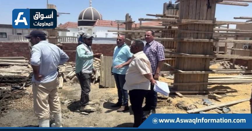 إزالة عدة مخالفات بناء وغلق محال مخالفة بمدينتي بدر والشروق