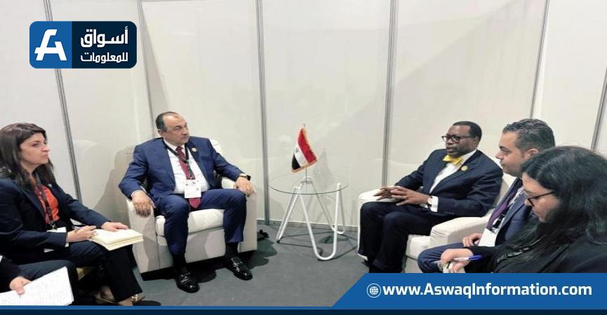 وزير قطاع الأعمال يلتقي رئيس مجموعة البنك الأفريقي للتنمية على هامش قمة لوندا