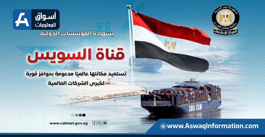 قناة السويس تستعيد مكانتها عالميًا مدعومة بحوافز لكبرى الشركات