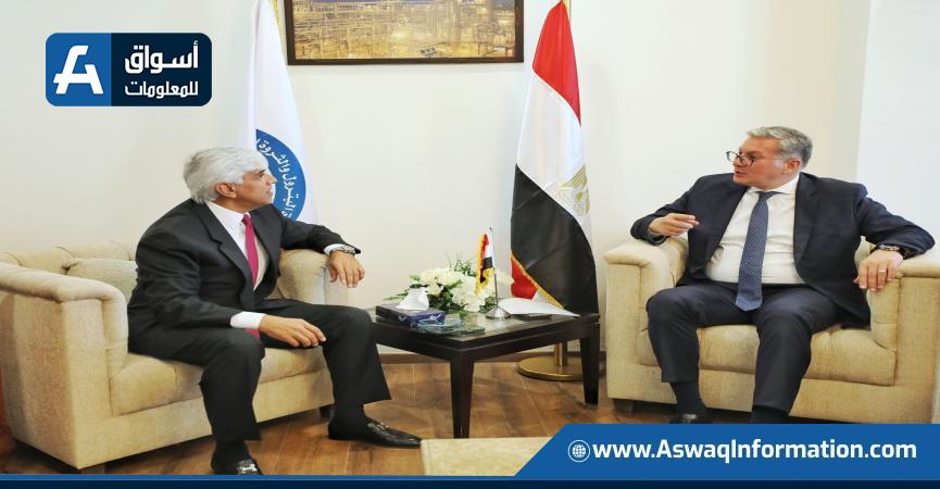 وزير البترول يلتقى رئيس الشركة العالمية لصناعة المواسير