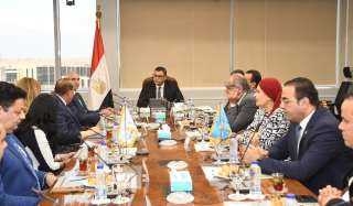 وزير الإسكان يلتقى وفدا من الجالية المصرية بأمريكا واتحاد شباب المصريين بالخارج