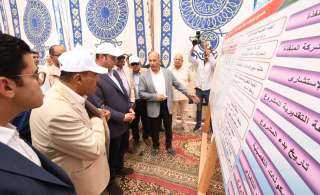 وزير الإسكان ومحافظ مطروح يتفقدان توسعات محطة معالجة الصرف الصحي