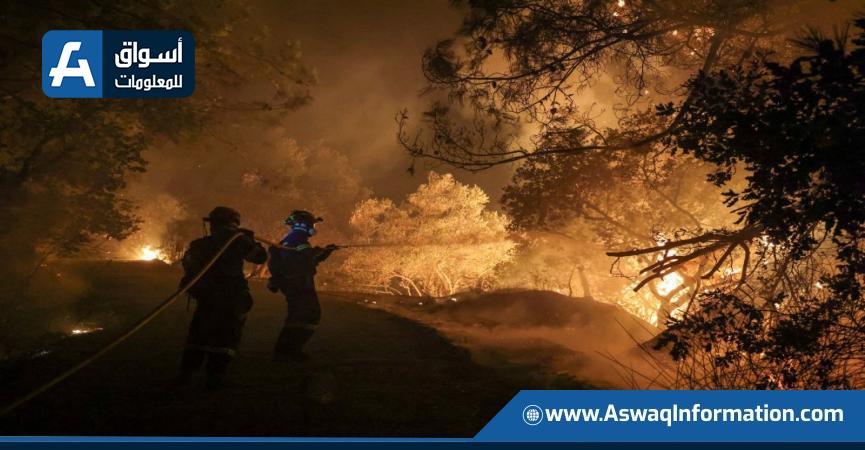 اشتعال حرائق غابات في البرتغال وإسبانيا