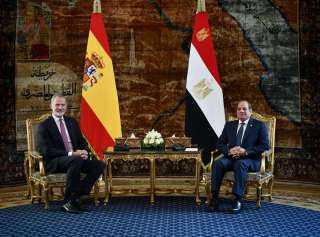 الرئيس السيسي وملك إسبانيا يبحثان تعزيز التعاون الاقتصادي والاستثماري وزيادة التبادل التجاري