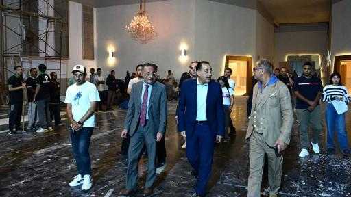 رئيس الوزراء يتفقد التجهيزات النهائية لافتتاح المتحف المصري الكبير رئيس الوزراء يتفقد التجهيزات النهائية لافتتاح المتحف المصري الكبير