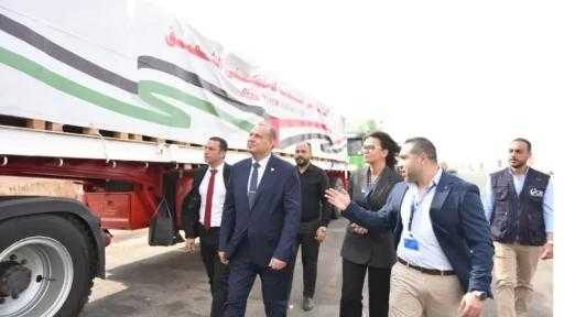 القافلة رقم«14».. «التموين» تسيّر 40 شاحنة مساعدات لدعم 13 ألف أسرة في... القافلة رقم«14».. «التموين» تسيّر 40 شاحنة مساعدات لدعم 13 ألف أسرة في غزة