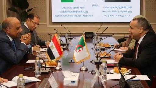 وزير الكهرباء يبحث مع نظيره الجزائري تعزيز الشراكة والتعاون بمختلف مجالات الطاقة المتجددة