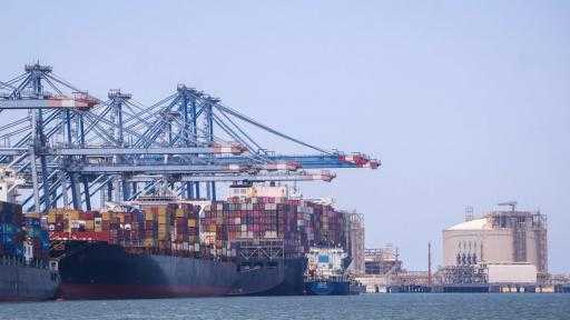 تضم قمح وفول صويا وحديد.. ميناء دمياط يستقبل 79773 طنًا من البضائع