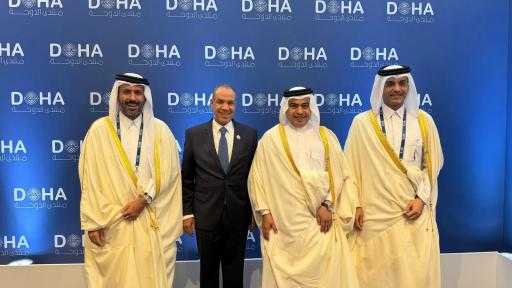 وزير الخارجية يبحث مع 3 وزراء قطريين تعزيز التعاون الاقتصادي والتجاري