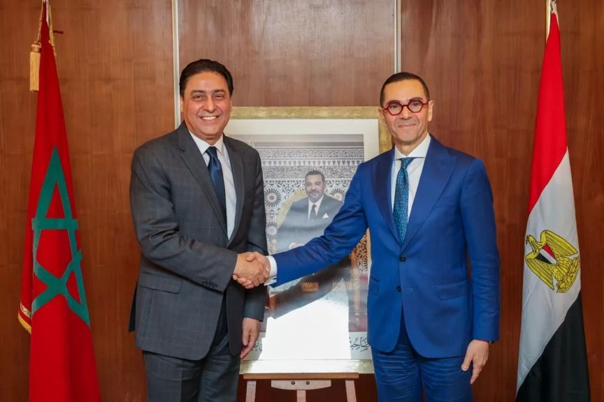 وزيرا التجارة في مصر والمغرب