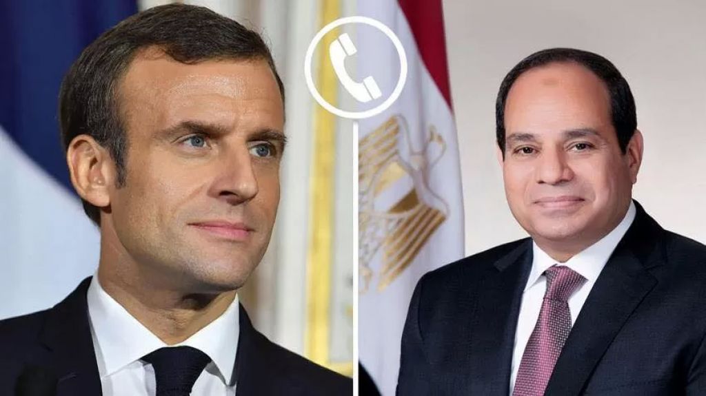 رئيسا مصر وفرنسا