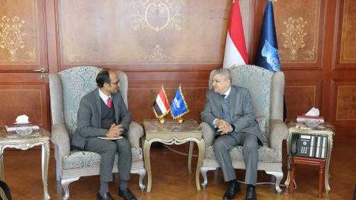 الفريق أسامة ربيع يلتقى ممثل الأمين العام للأمم المتحدة للحد من مخاطر الكوارث