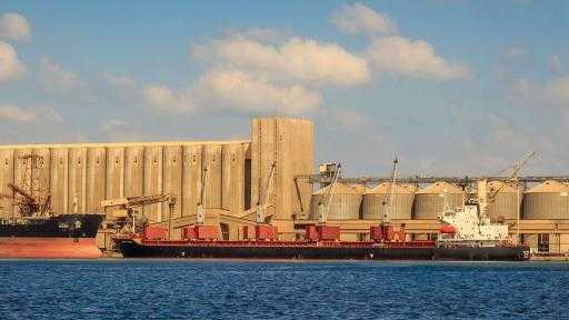 ميناء دمياط يستقبل 60.5 ألف طن قمح روسي لصالح القطاع العام