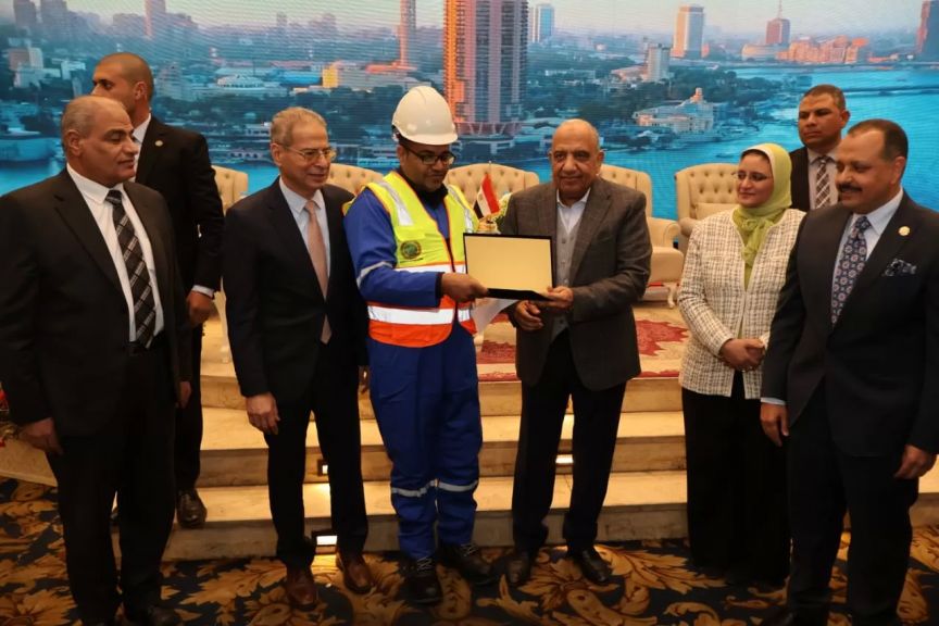 جانب من مشاركة وزير الكهرباء