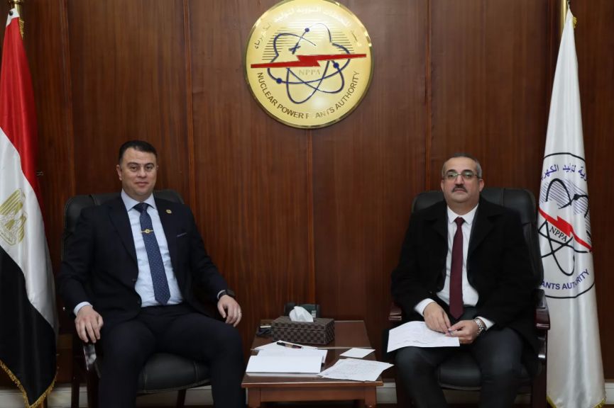 رئيسا هيئة المحطات النووية والرقابة الإشعاعية