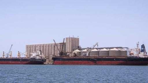 ميناء دمياط يستقبل 44 ألف طن من القمح الروسي لصالح القطاع العام