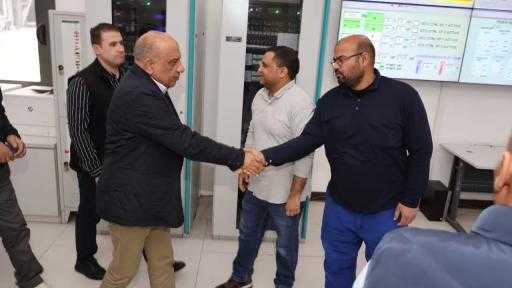 وزير الكهرباء يتفقد محطة كهرباء بنى سويف المركبة ويتابع معدلات استهلاك الوقود