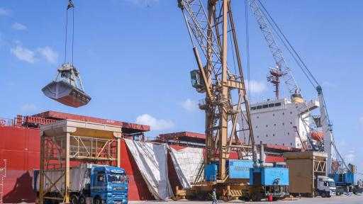 تضم قمح وذرة وحديد.. ميناء دمياط تستقبل 49338 طنًا من البضائع