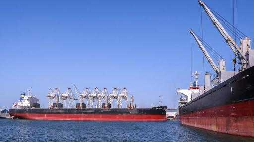 تضم قمح وذرة وزيت.. ميناء دمياط يستقبل 49373 طنًا من البضائع