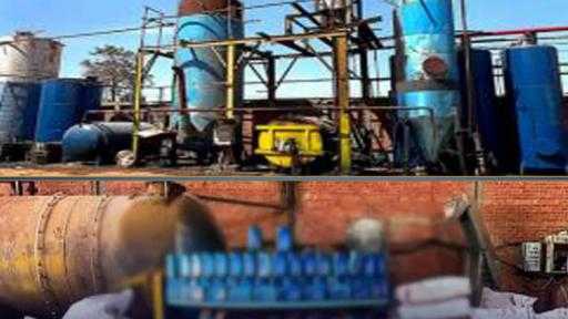 ضبط مصنع لإعادة تدوير زيوت السيارات المستعملة