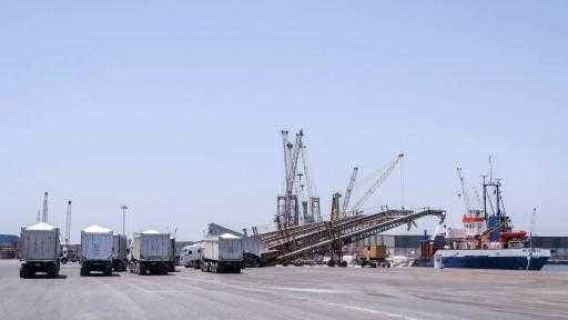 تضم قمح وذرة وزيت.. ميناء دمياط يستقبل 62003 أطنان من البضائع