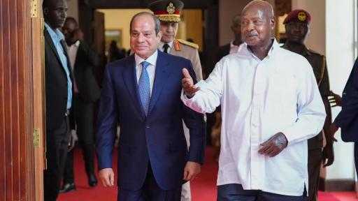 رئيسا مصر وأوغندا يؤكدان التزامهما بدعم جهود تعزيز التوافق والتعاون المربح بين دول حوض النيل