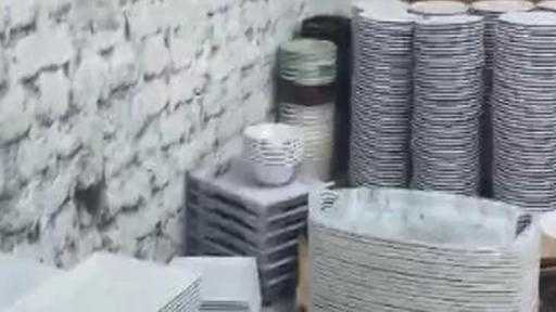 شرطة التموين تضبط أدوات مائدة مصنوعة من مواد محظورة