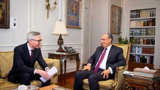 وزير الخارجية: جهود حكومية لتحويل مصر إلى مركز عالمي لإنتاج الهيدروجين الأخضر وزير الخارجية: جهود حكومية لتحويل مصر إلى مركز عالمي لإنتاج الهيدروجين الأخضر