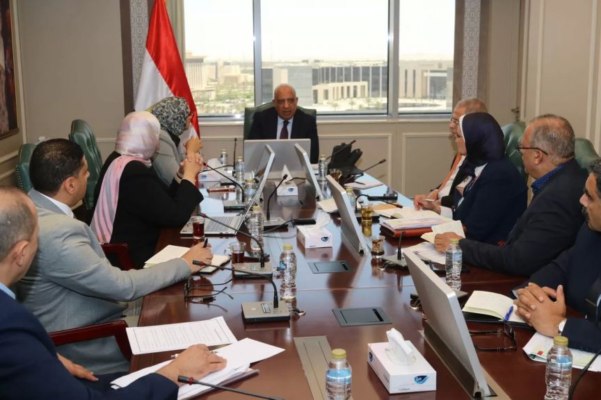وزير الكهرباء خلال اللقاء