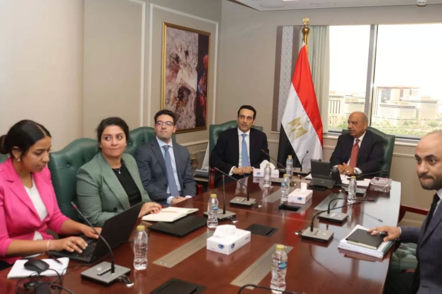 وزير الكهرباء يجتمع مع وفد سكاتك