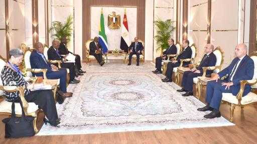 الرئيس السيسي: يجب الاستفادة من مقومات مصر وجنوب إفريقيا لدفع جهود التنمية والتكامل الاقتصادي بالقارة